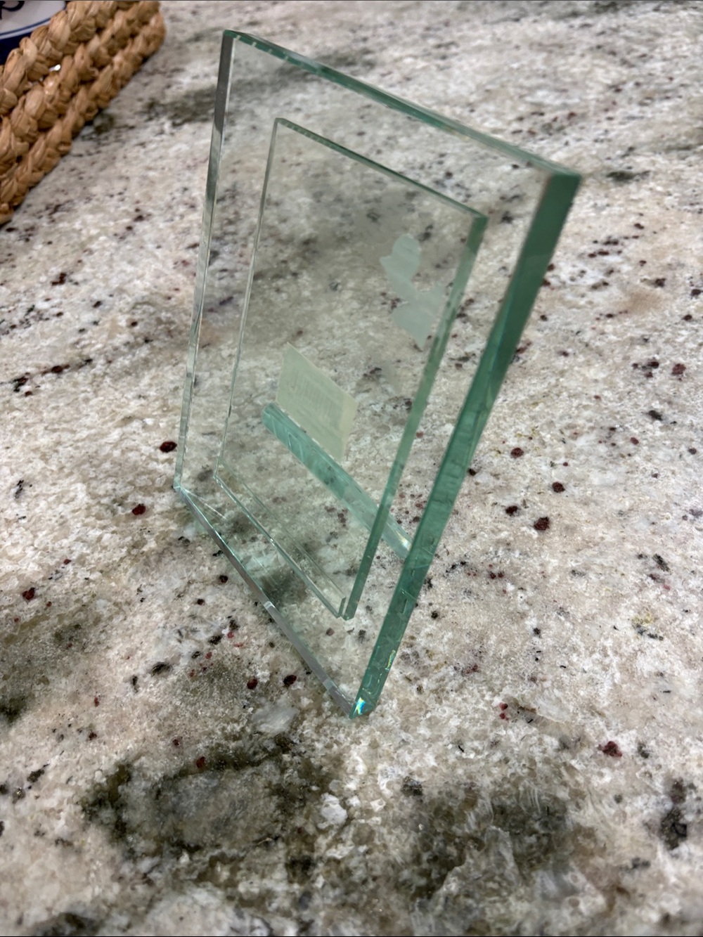 Clear Glass Picture Frame - Minimalist Home Accent